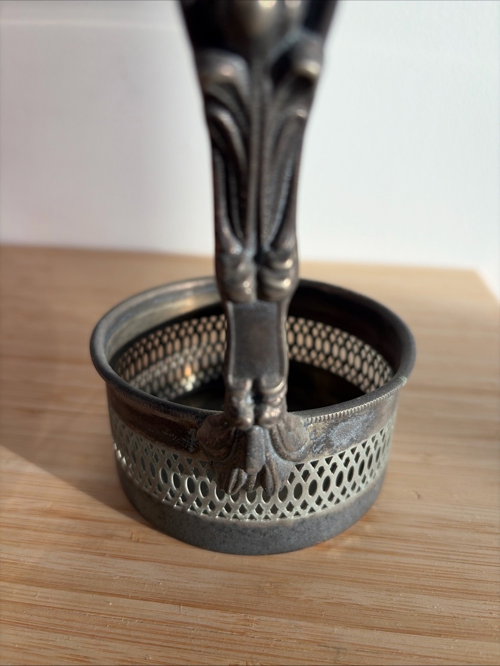 Two Vintage Silver Plated Wine Bottle Servers/Holders - Picture 13 of 15